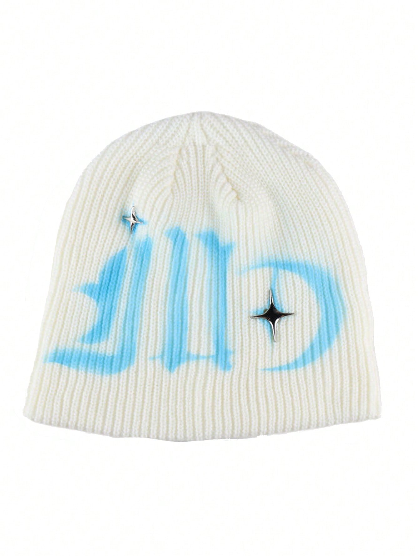 Unisex Y2K Hand-Painted Knitted Star Street Style Beanie
