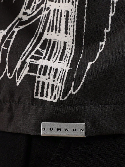 Artist Collection Skeleton Graphic Boxy Shirt