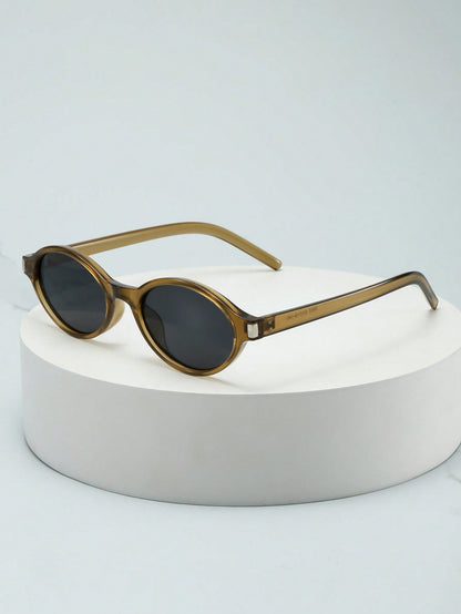 Oval Cat Eye Minimalist Fashion Sunglasses