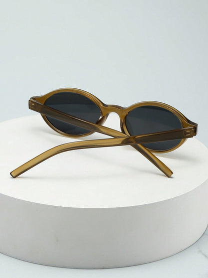 Oval Cat Eye Minimalist Fashion Sunglasses