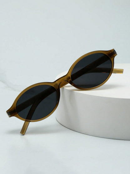 Oval Cat Eye Minimalist Fashion Sunglasses