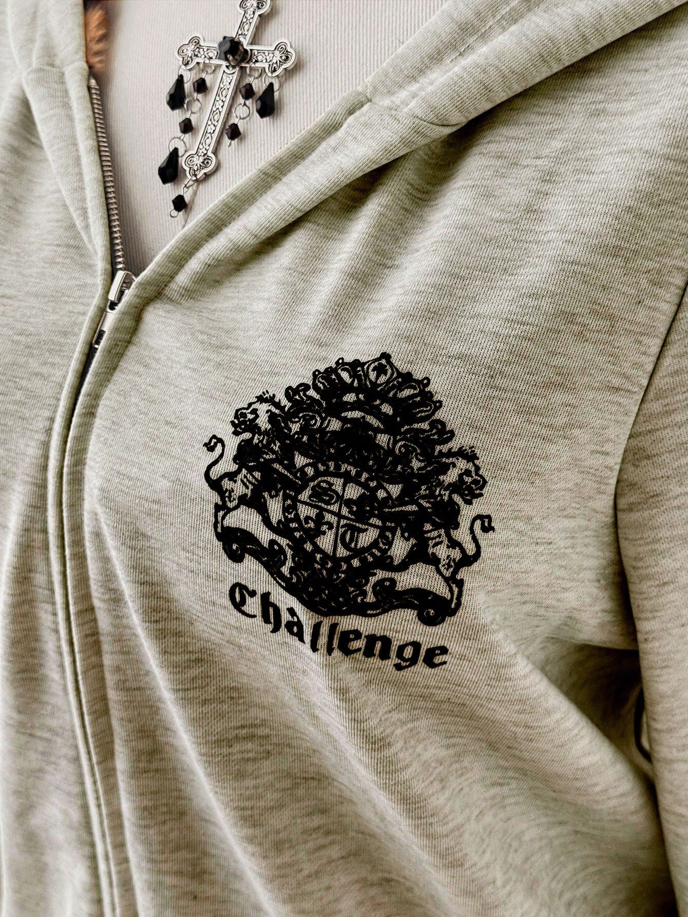 Y2K Leopard Fur Zip Hoodie