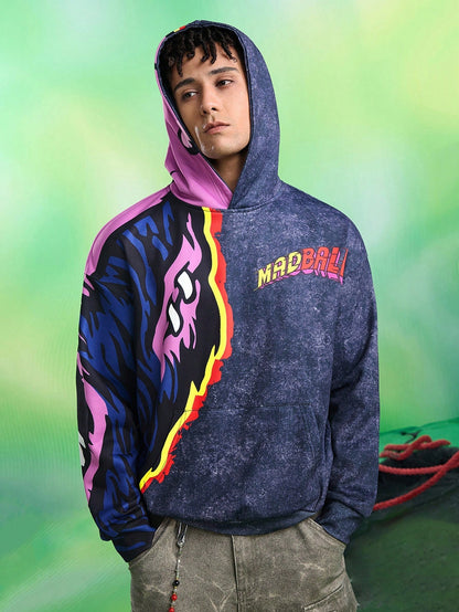 Men Oversized Graphic Hoodie