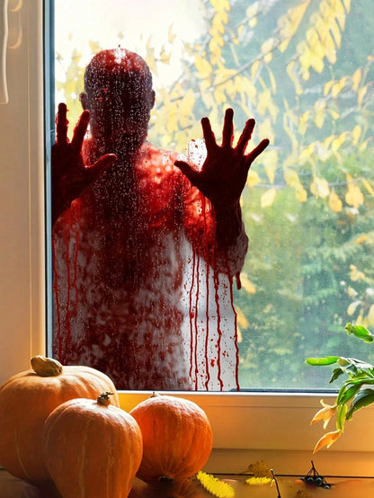 Halloween Zombie Bloody Window Clings
