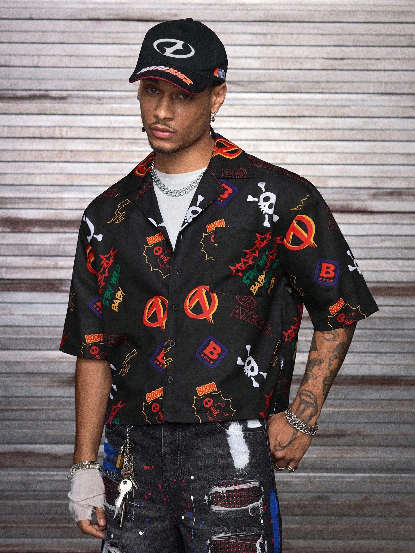 Men's Casual All-Over Print Summer Shirt