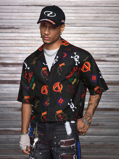 Men's Casual All-Over Print Summer Shirt