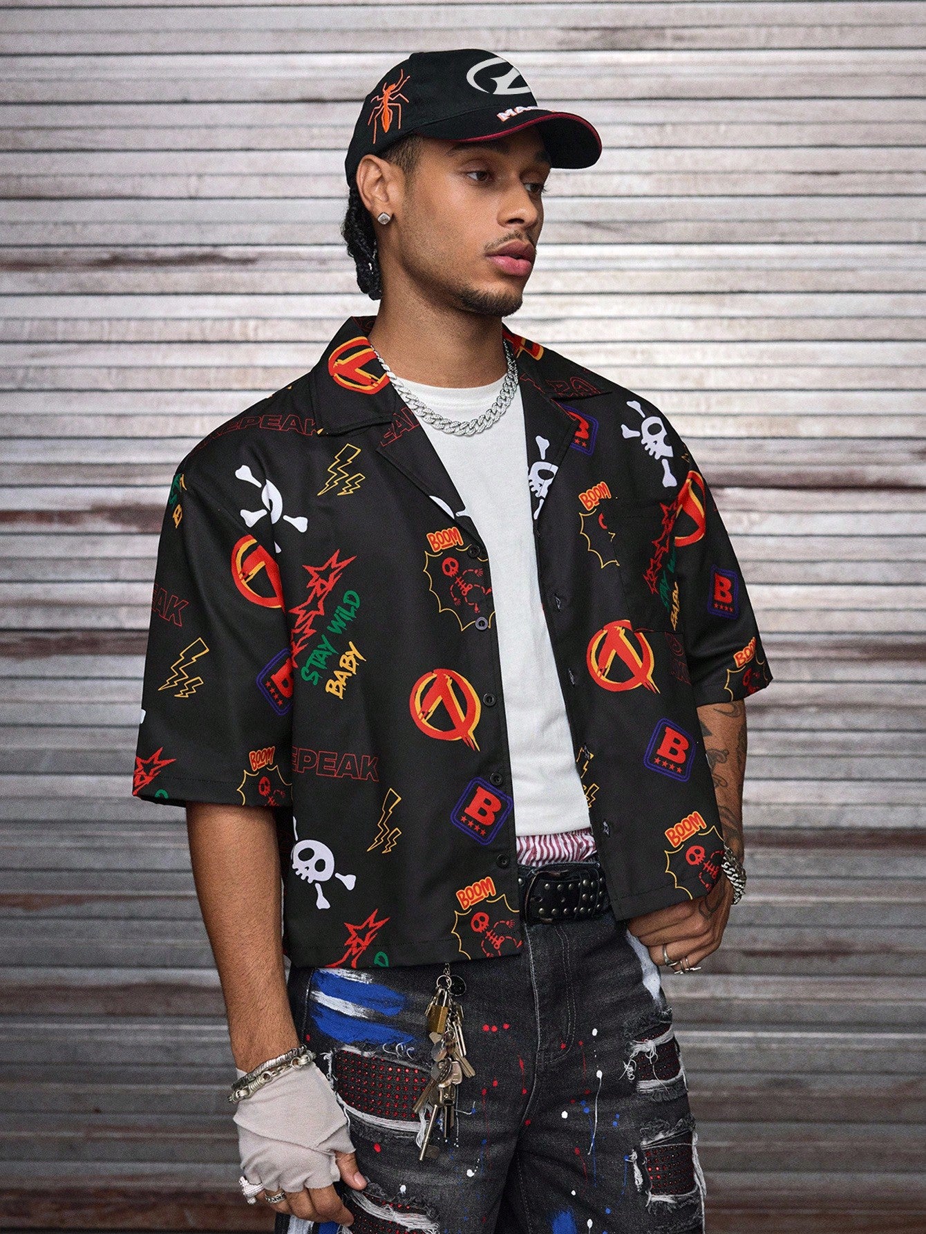 Men's Casual All-Over Print Summer Shirt