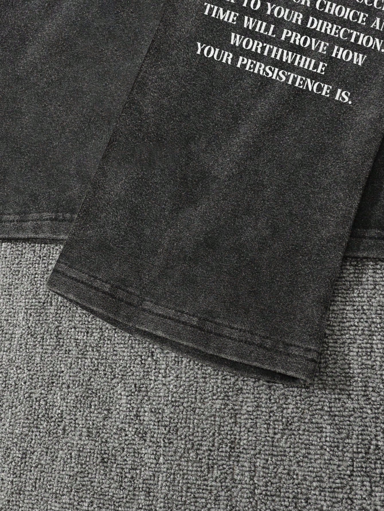 Men Acid Wash Retro Jesus Graphic Long Sleeve T-Shirt