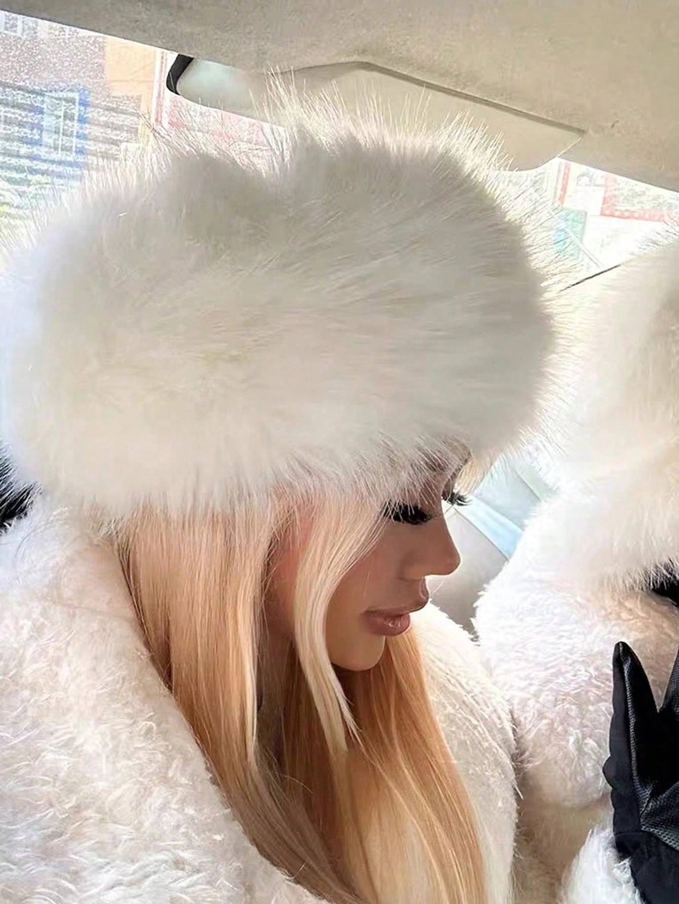 Fashionable Brown Furry Winter Hat