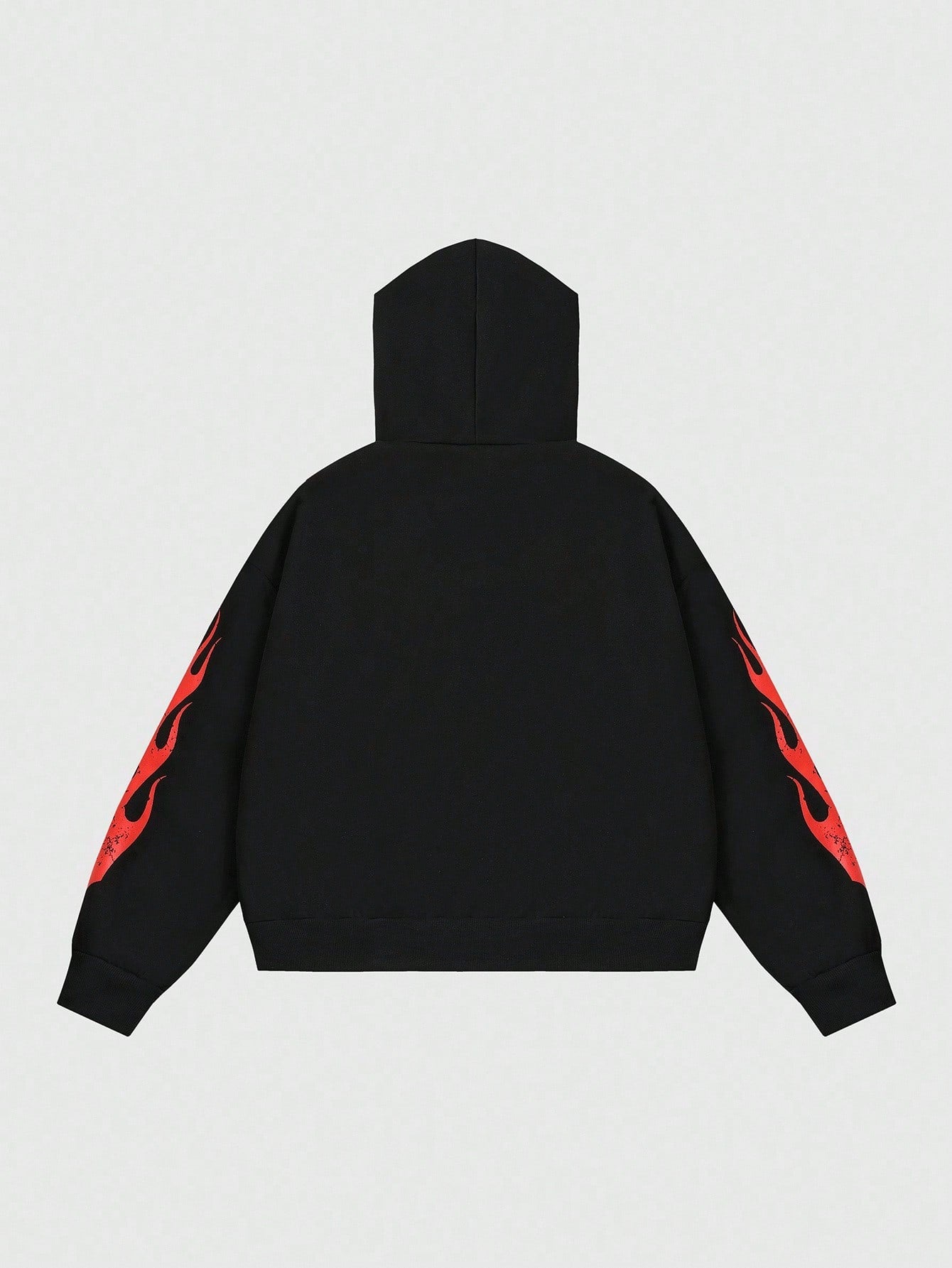 Men Street Life Boxer Character Loose Cropped Hoodie