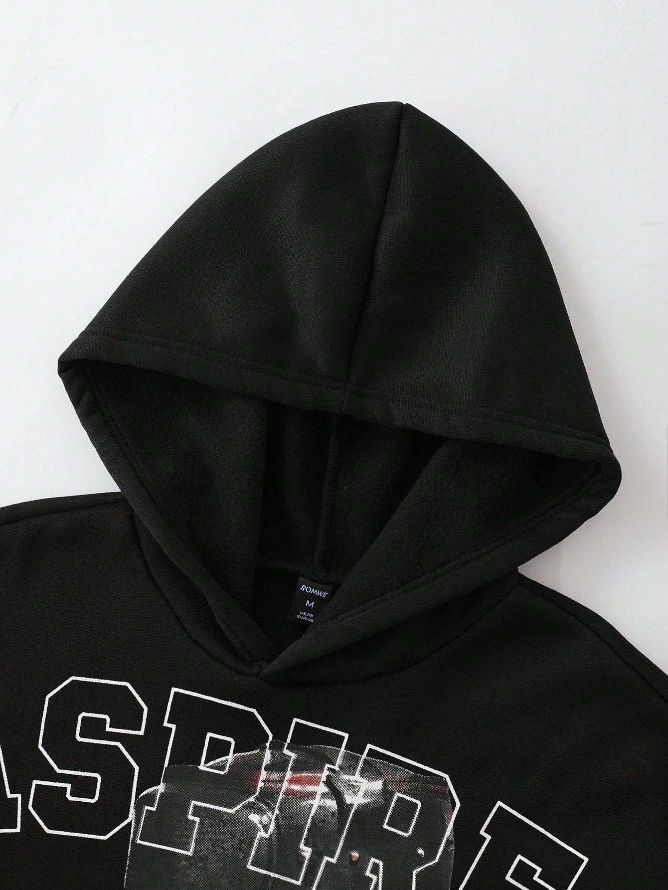 Men Street Life Boxer Character Loose Cropped Hoodie