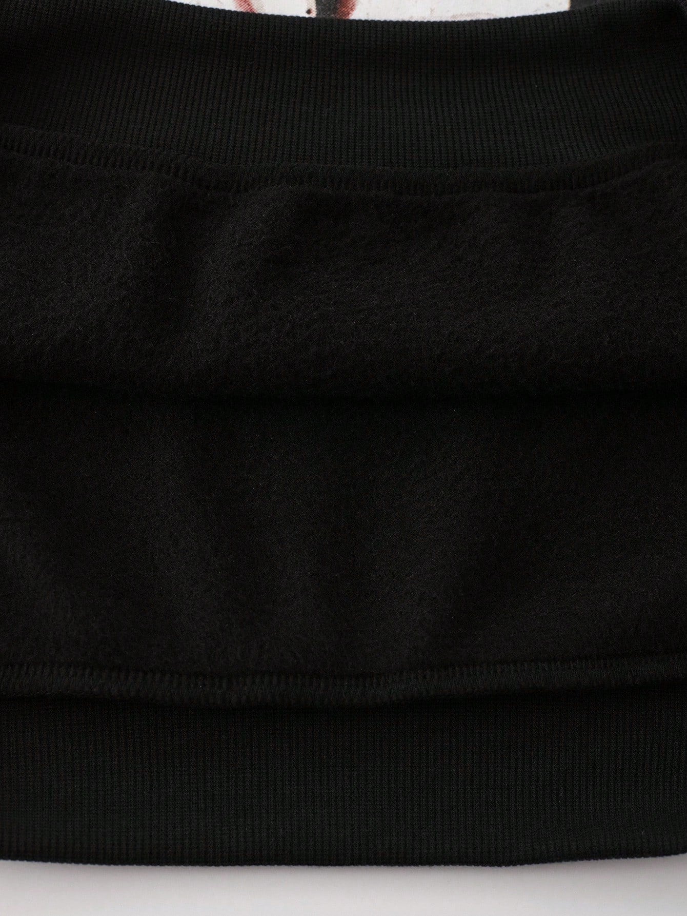 Men Street Life Boxer Character Loose Cropped Hoodie