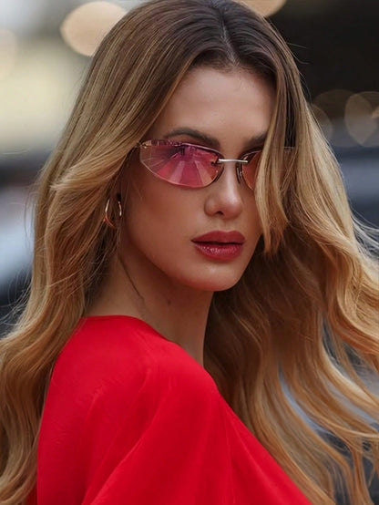 Y2K Sexy Letter One-Piece Wrap Around Sunglasses