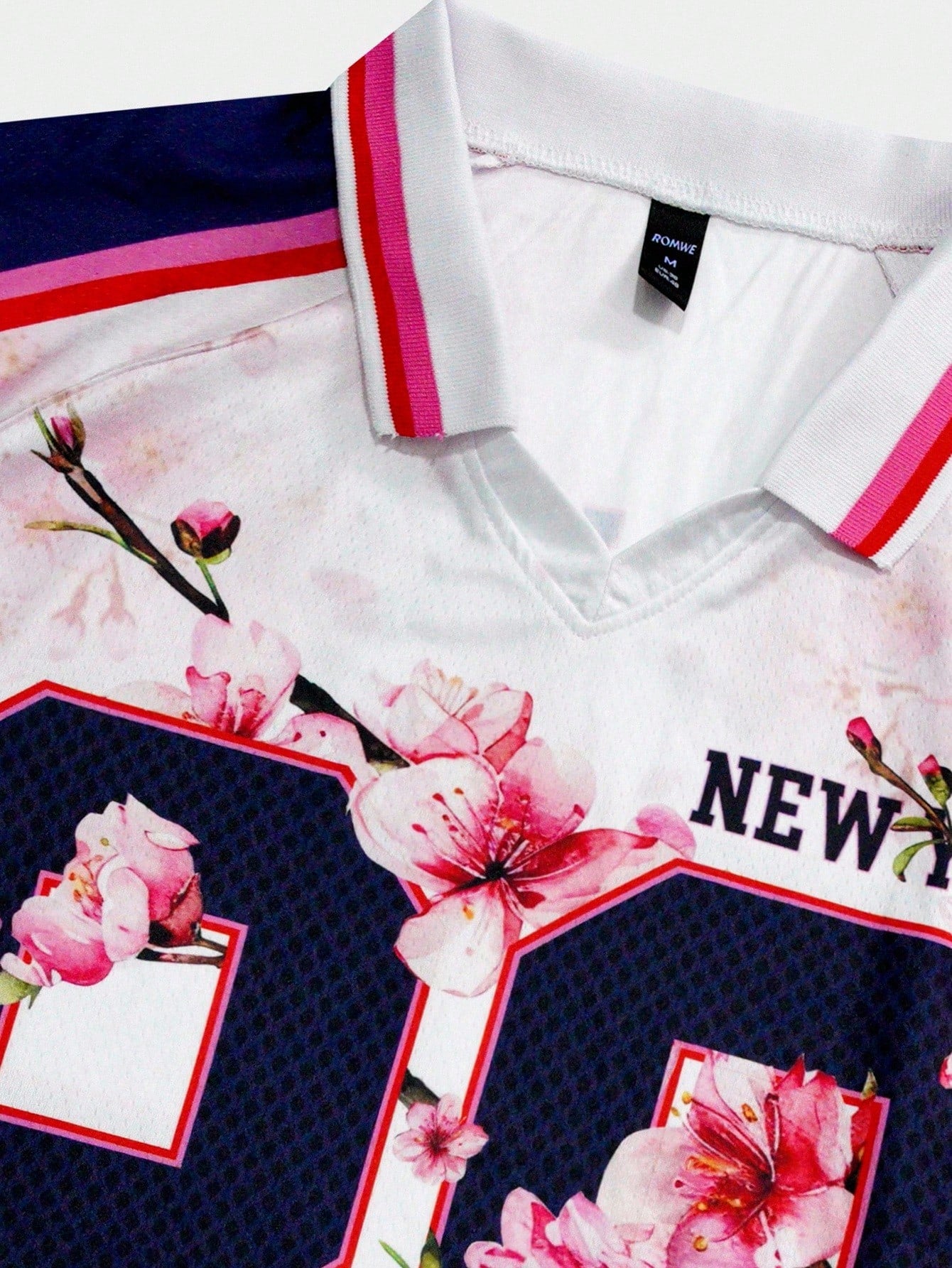 Casual White Animal Print Drop Shoulder Polo Soccer Style Jersey