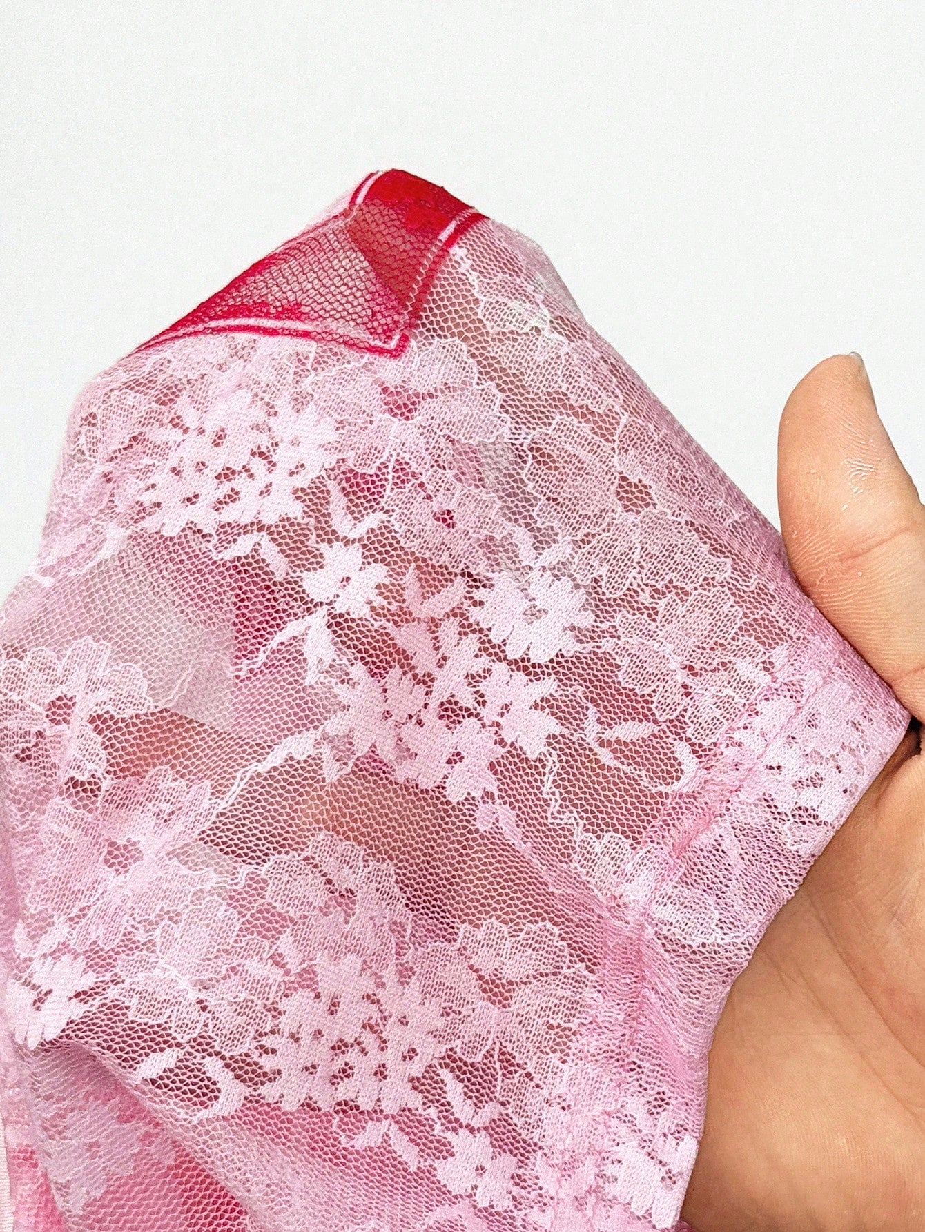 Oversized Pink Letter Print V-Neck Jersey Tee