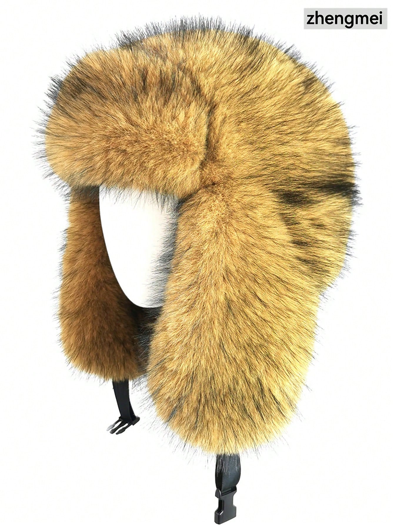 Thick Faux Fur Winter Trapper Hat Scarf Set