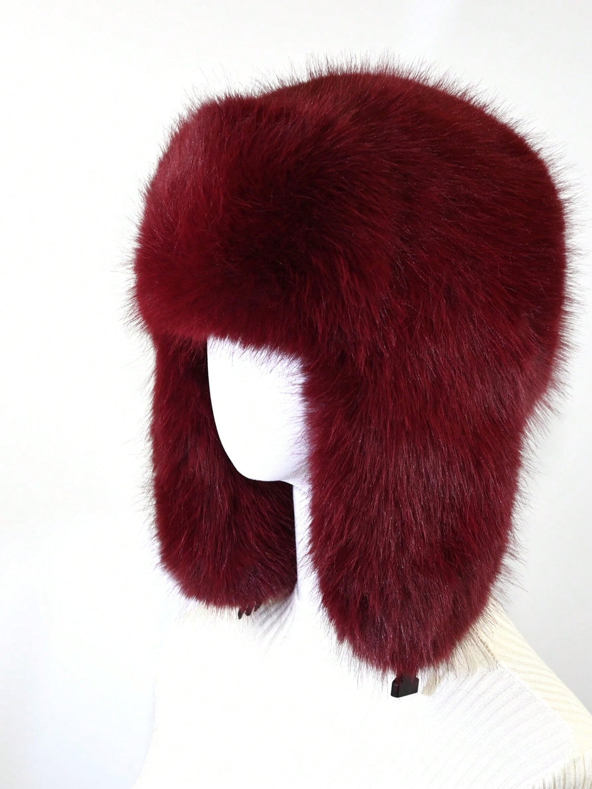 Thick Faux Fur Winter Trapper Hat Scarf Set