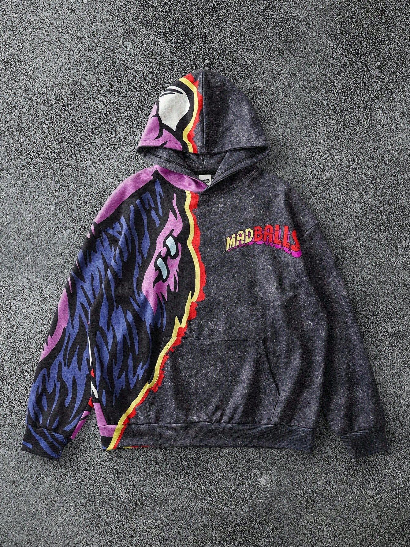 Men Oversized Graphic Hoodie
