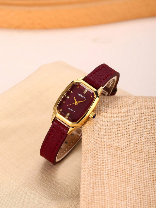 Women's Retro College Style Quartz Wrist Watch