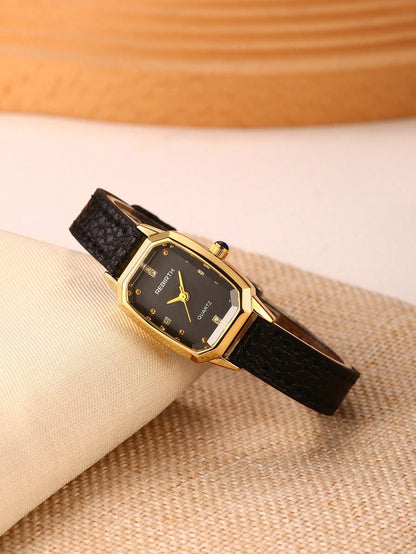 Women's Retro College Style Quartz Wrist Watch