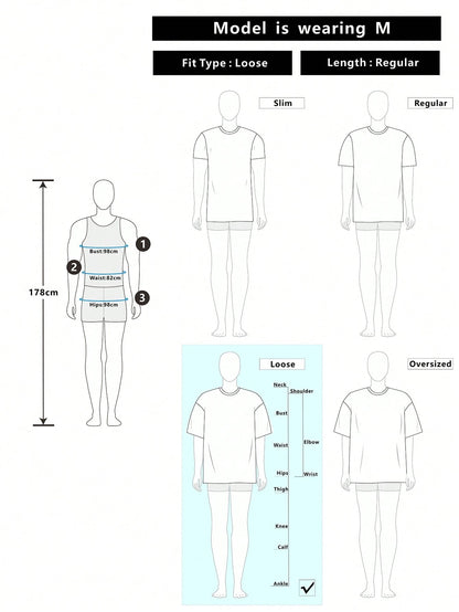 Men Distressed Anime Graphic Tee