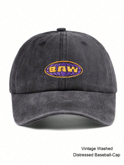 Unisex BAWW Embroidered Vintage Washed Baseball Cap
