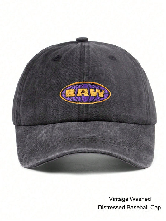 Unisex BAWW Embroidered Vintage Washed Baseball Cap