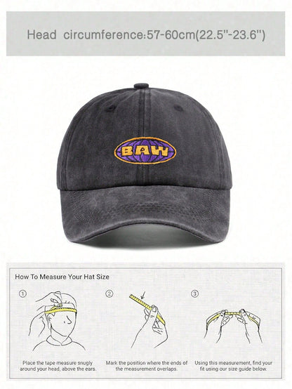 Unisex BAWW Embroidered Vintage Washed Baseball Cap