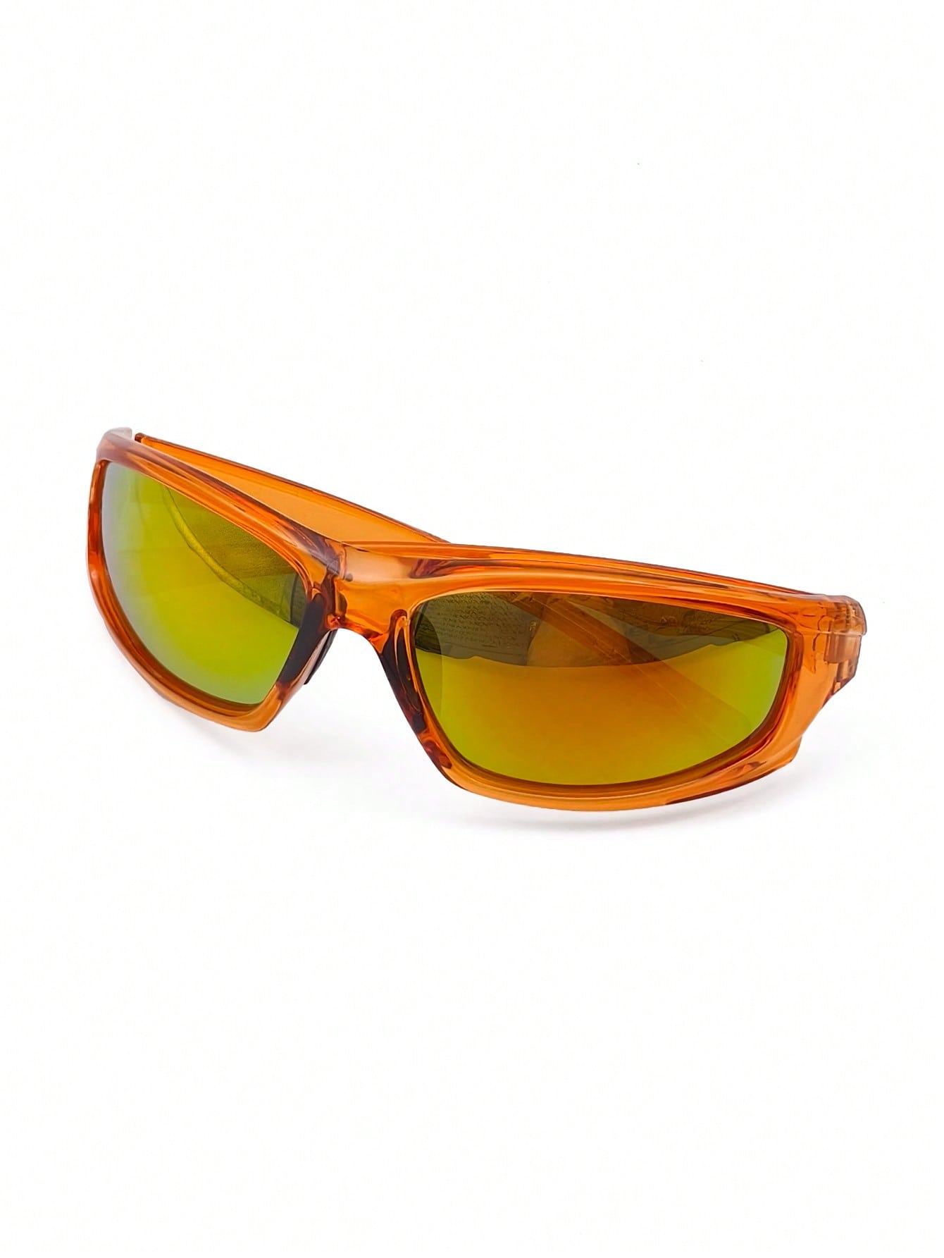 Orange Frame Y2K Unisex Streetwear Fashion Glasses