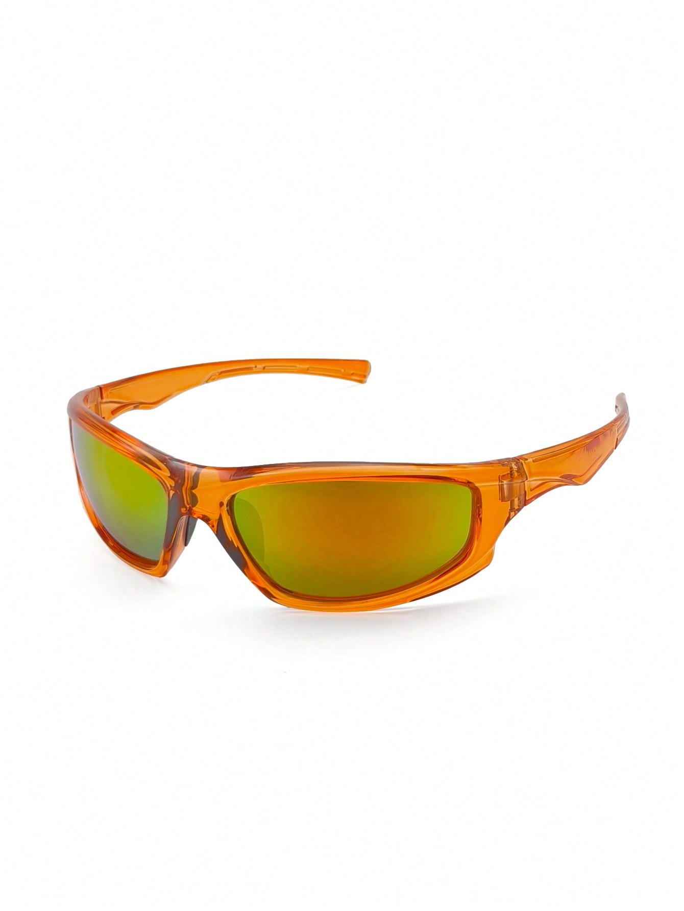 Orange Frame Y2K Unisex Streetwear Fashion Glasses