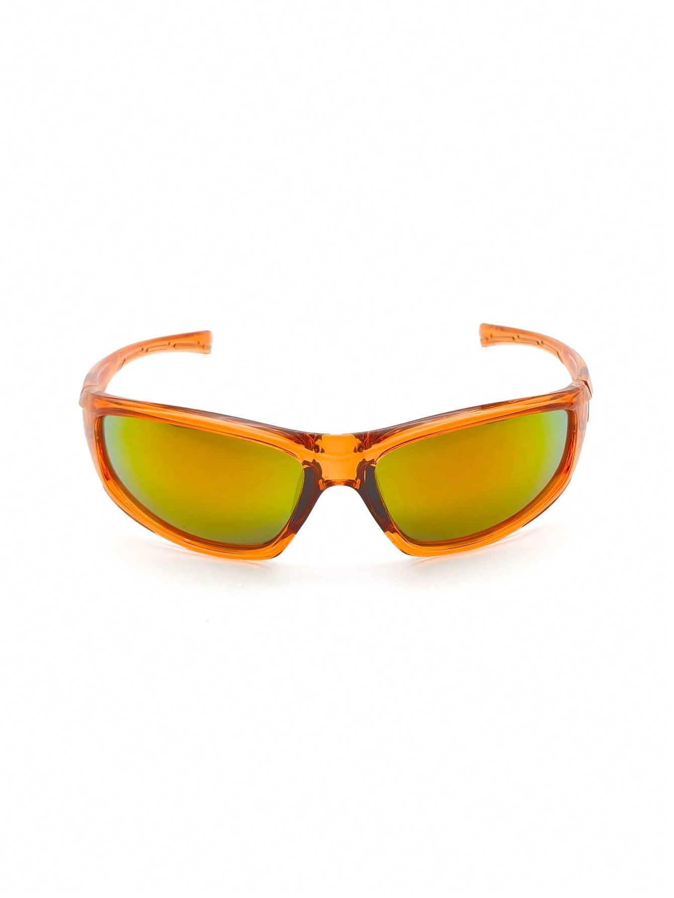 Orange Frame Y2K Unisex Streetwear Fashion Glasses