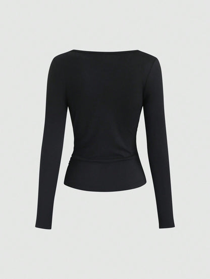 Vintage Asymmetrical Slim Fit T-Shirt