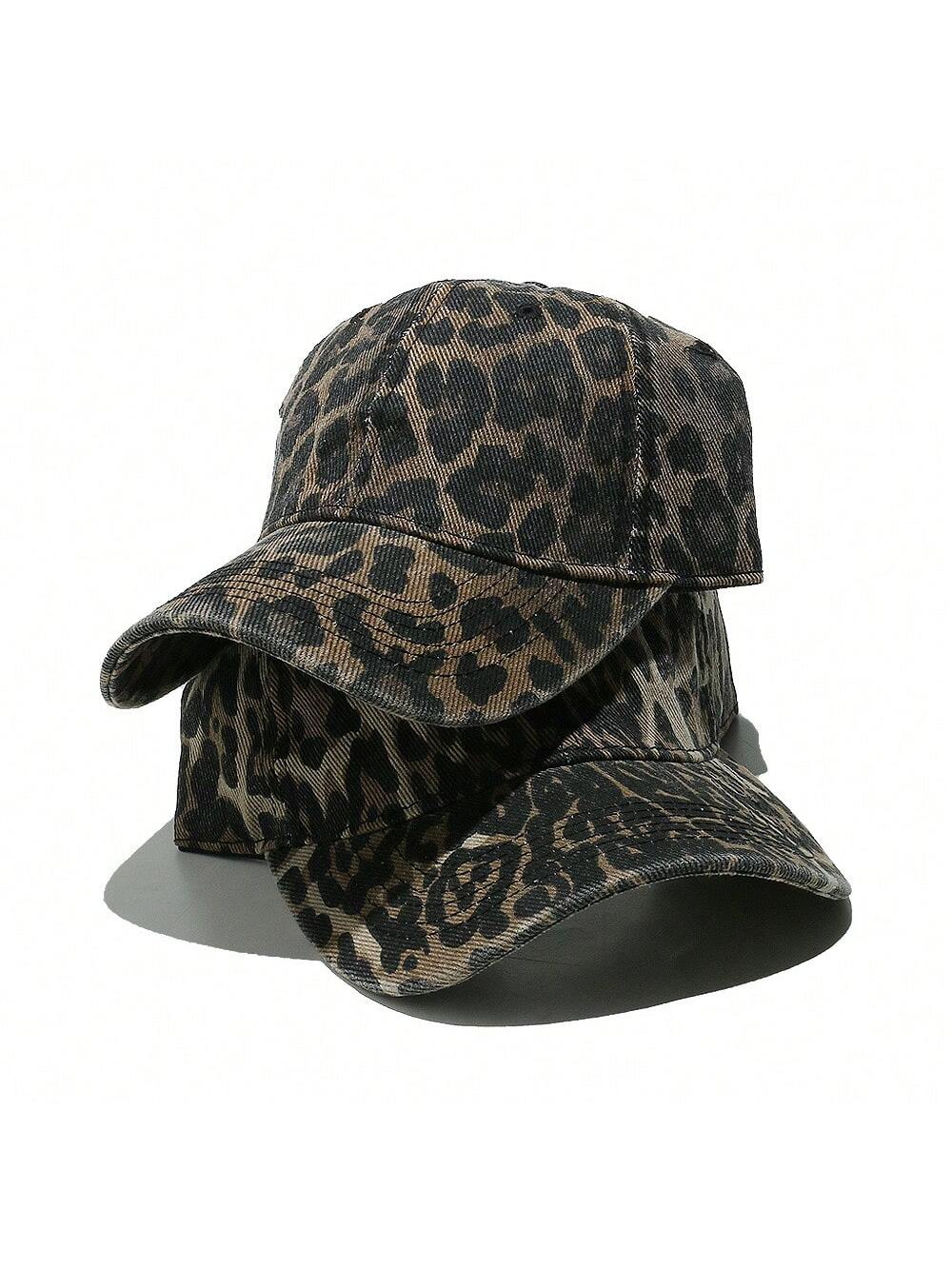 Women's Leopard Print Fashion Versatile Baseball Cap
