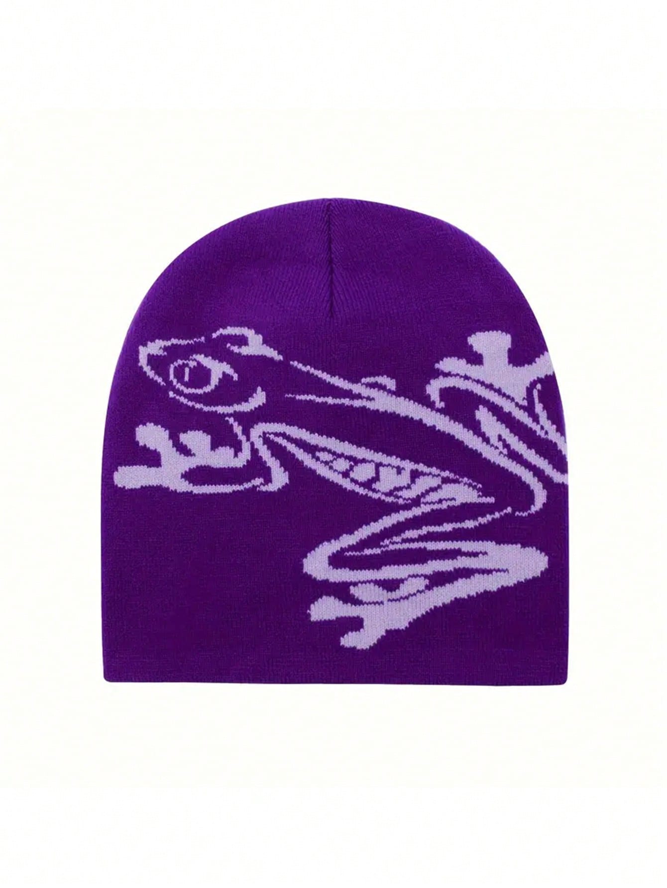 Y2K Gothic Graphic Knitted Beanie Unisex Winter Hat