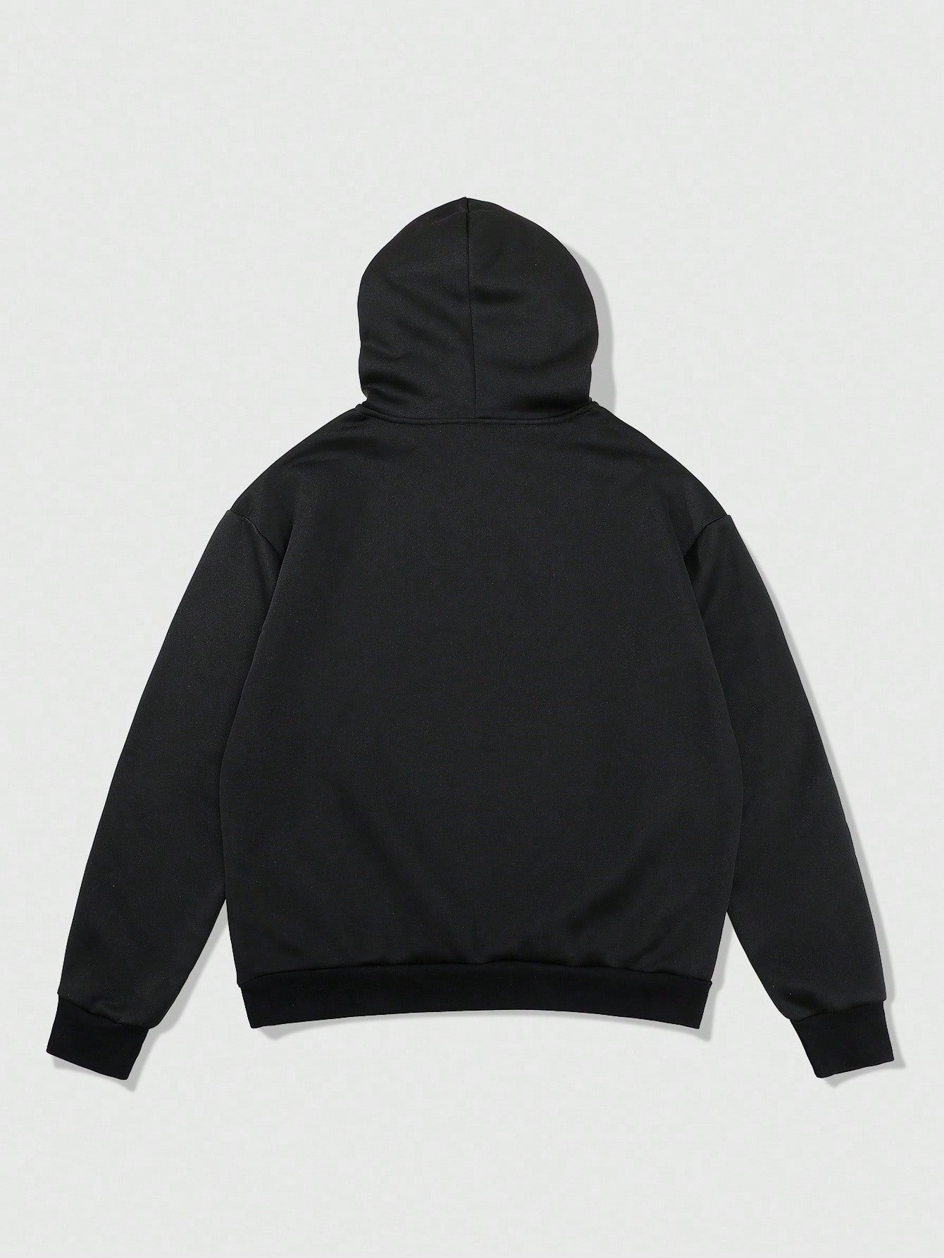 Men Thermal Lined Graphic Print Hoodie