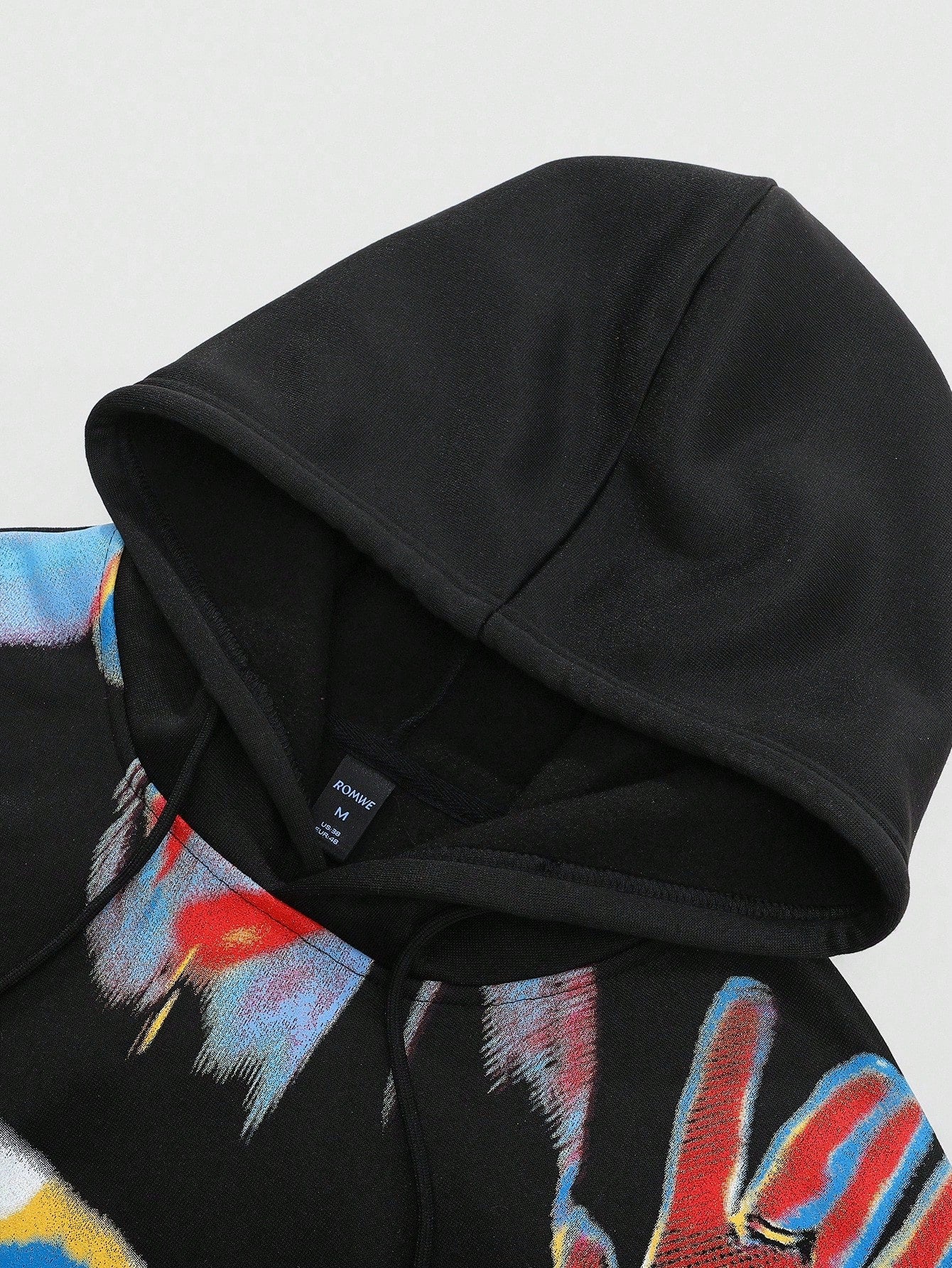 Men Thermal Lined Graphic Print Hoodie