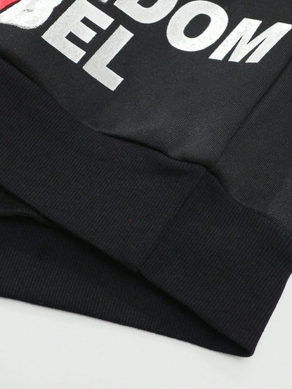 Men Thermal Lined Graphic Print Hoodie