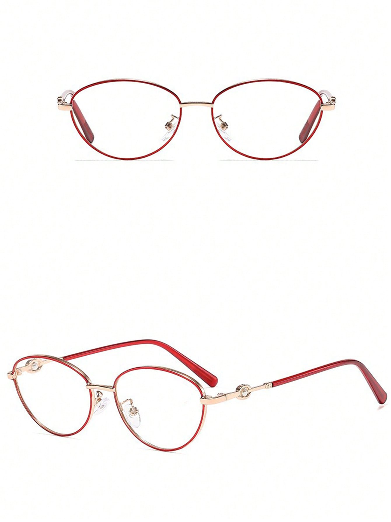 Cat Eye Blue Light Blocking Metal Gaming Glasses