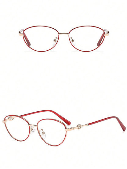 Cat Eye Blue Light Blocking Metal Gaming Glasses