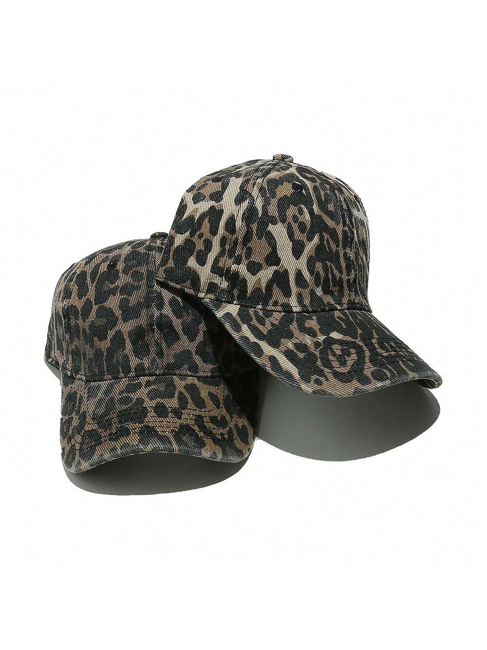 Women's Leopard Print Fashion Versatile Baseball Cap