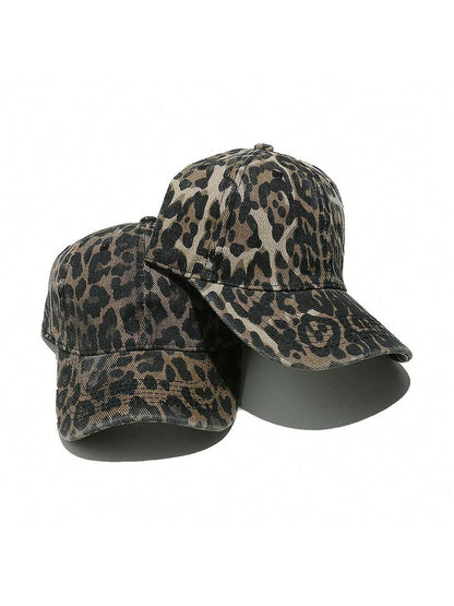 Women's Leopard Print Fashion Versatile Baseball Cap