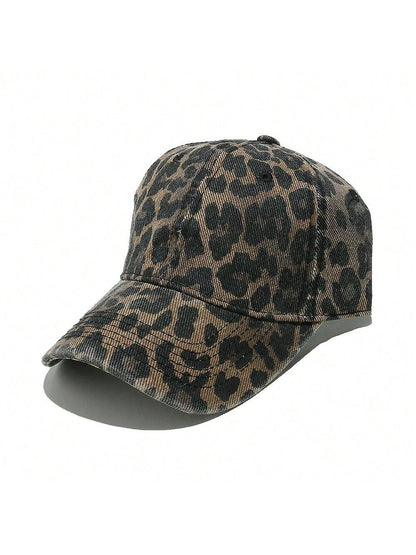 Women's Leopard Print Fashion Versatile Baseball Cap