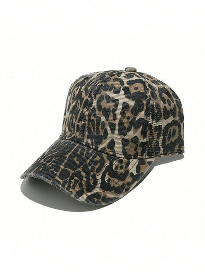 Women's Leopard Print Fashion Versatile Baseball Cap