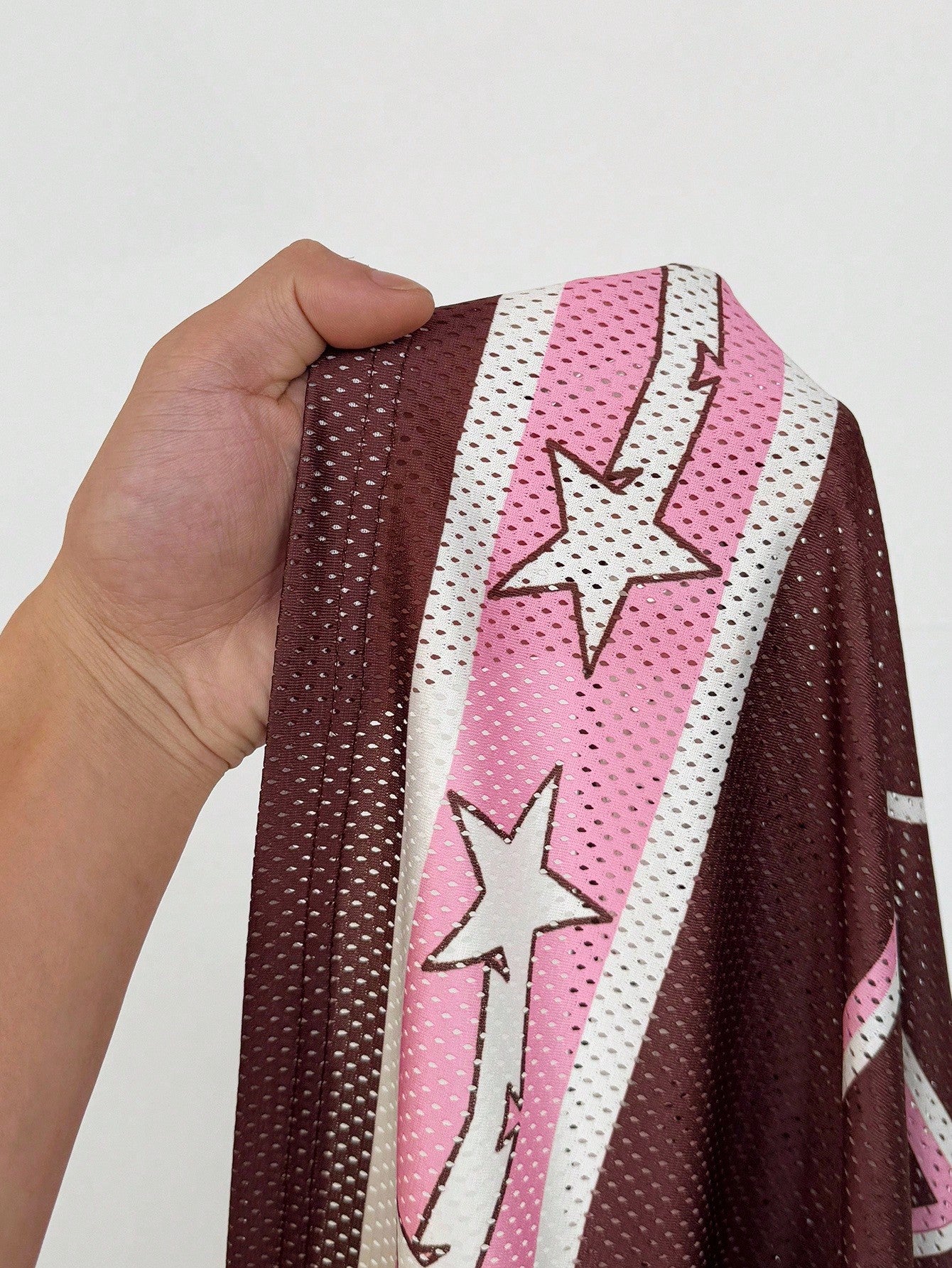 Women's Coffee Brown Oversized Knitted V-Neck Short Sleeve Top Jersey