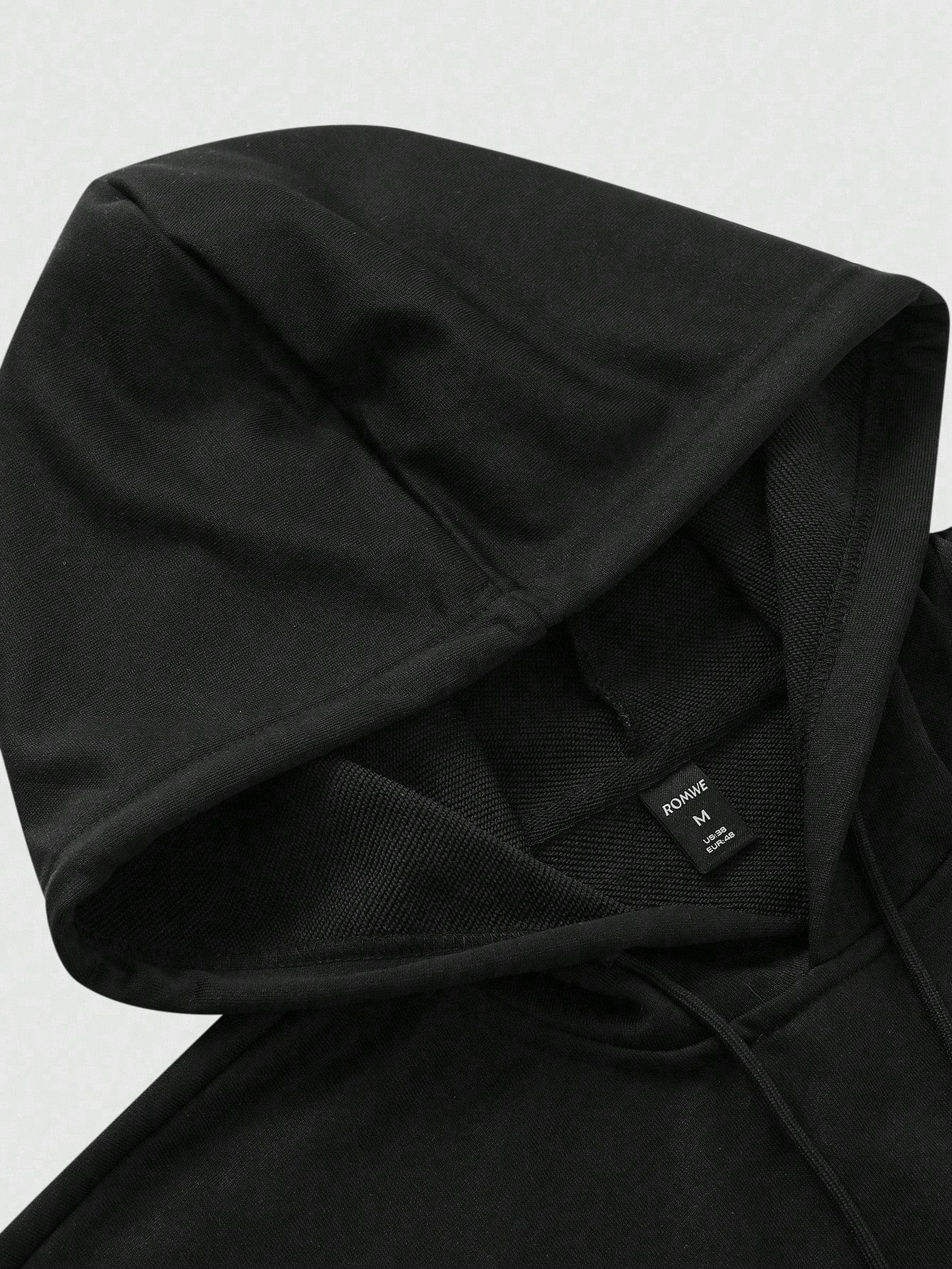 Men Letter Print Street Style Hoodie