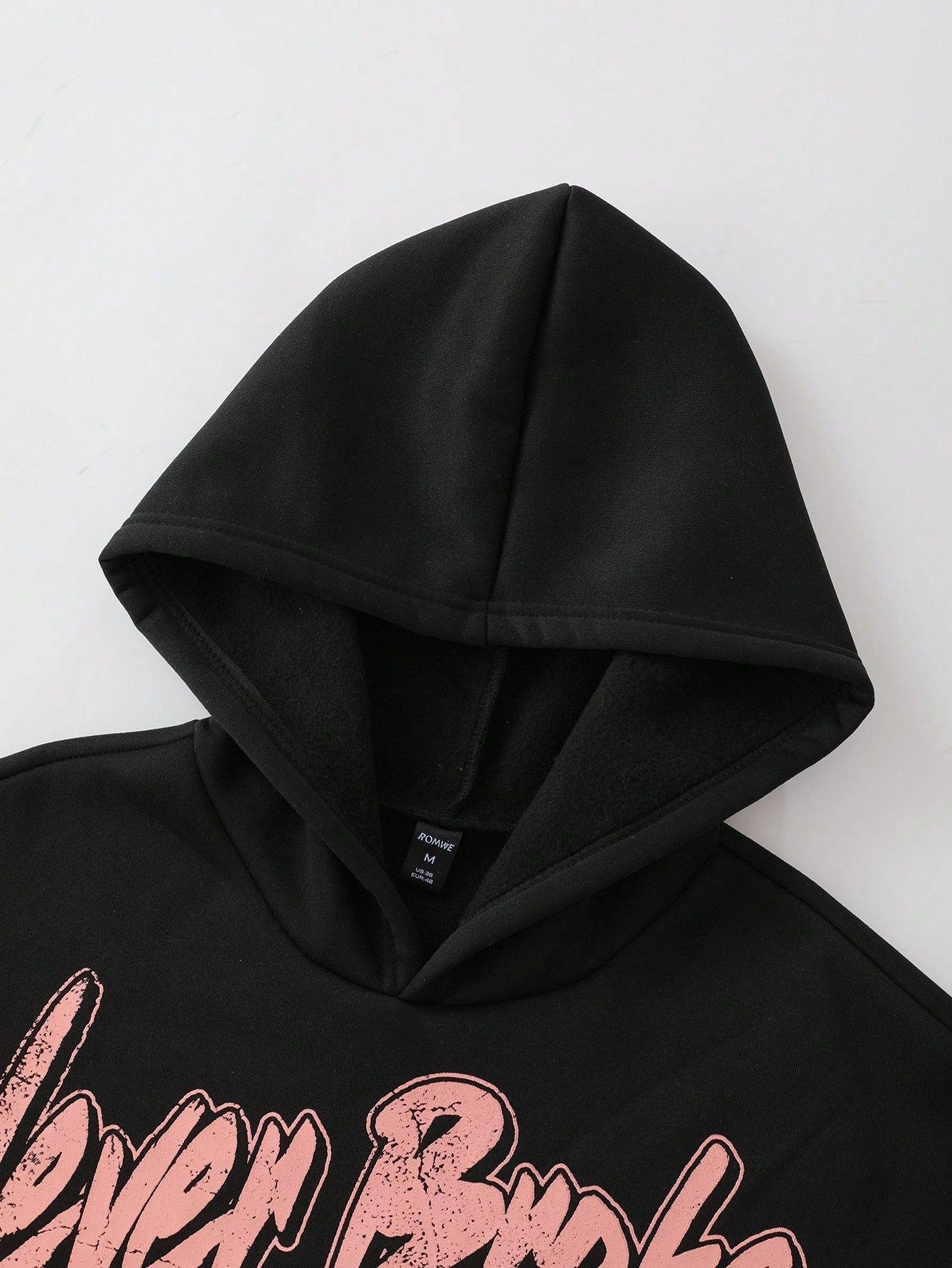 Men's Pentagram Letter Print Hoodie