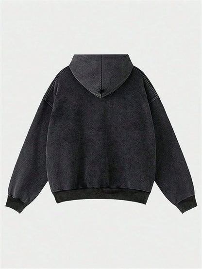 Lips Pattern Oversized Vintage Y2K Graphic Hoodie