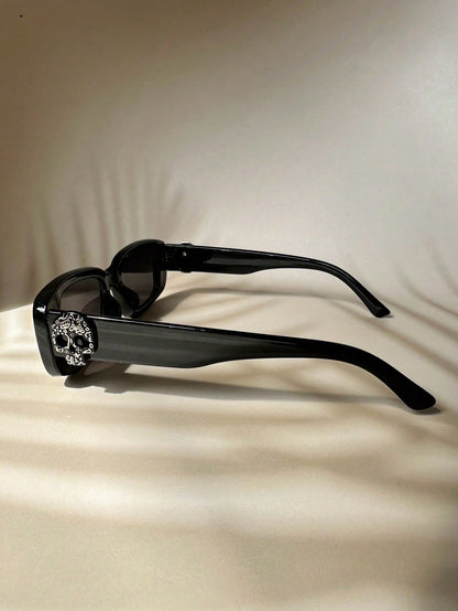 Wasteland Skull White Frame Hardcore Rock Sunglasses