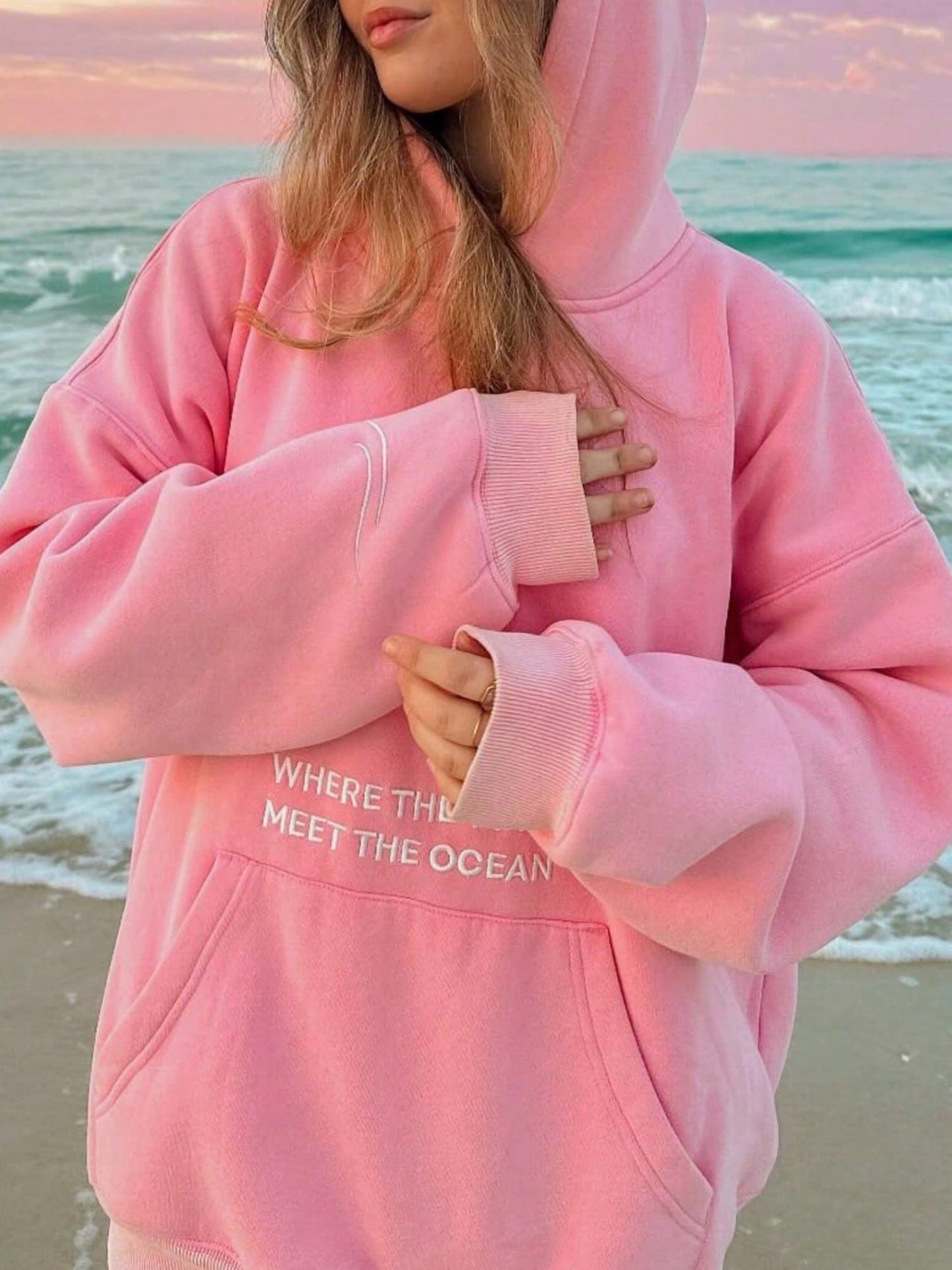 Y2K Floral Embroidered Oversized Graphic Hoodie