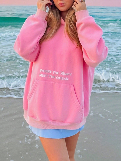 Y2K Floral Embroidered Oversized Graphic Hoodie